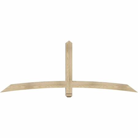 Ekena Millwork Bellingham Rough Sawn Timber Gable Bracket, Douglas Fir, 84"W x 31"H x 4"D x 4"F, 9/12 Pitch GBW084X31X0404BEL00RDF